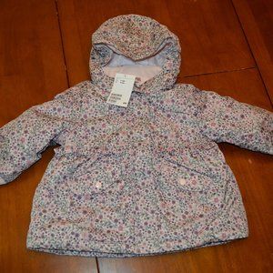 NWT Padded floral jacket 9-12M